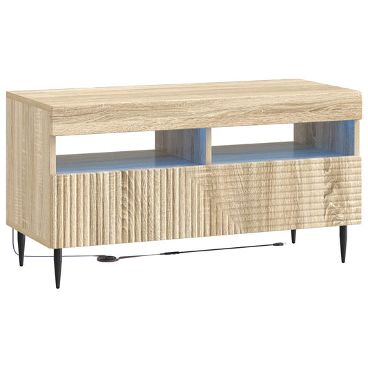 LED TV Cabinet Sonoma Oak Engineered Wood