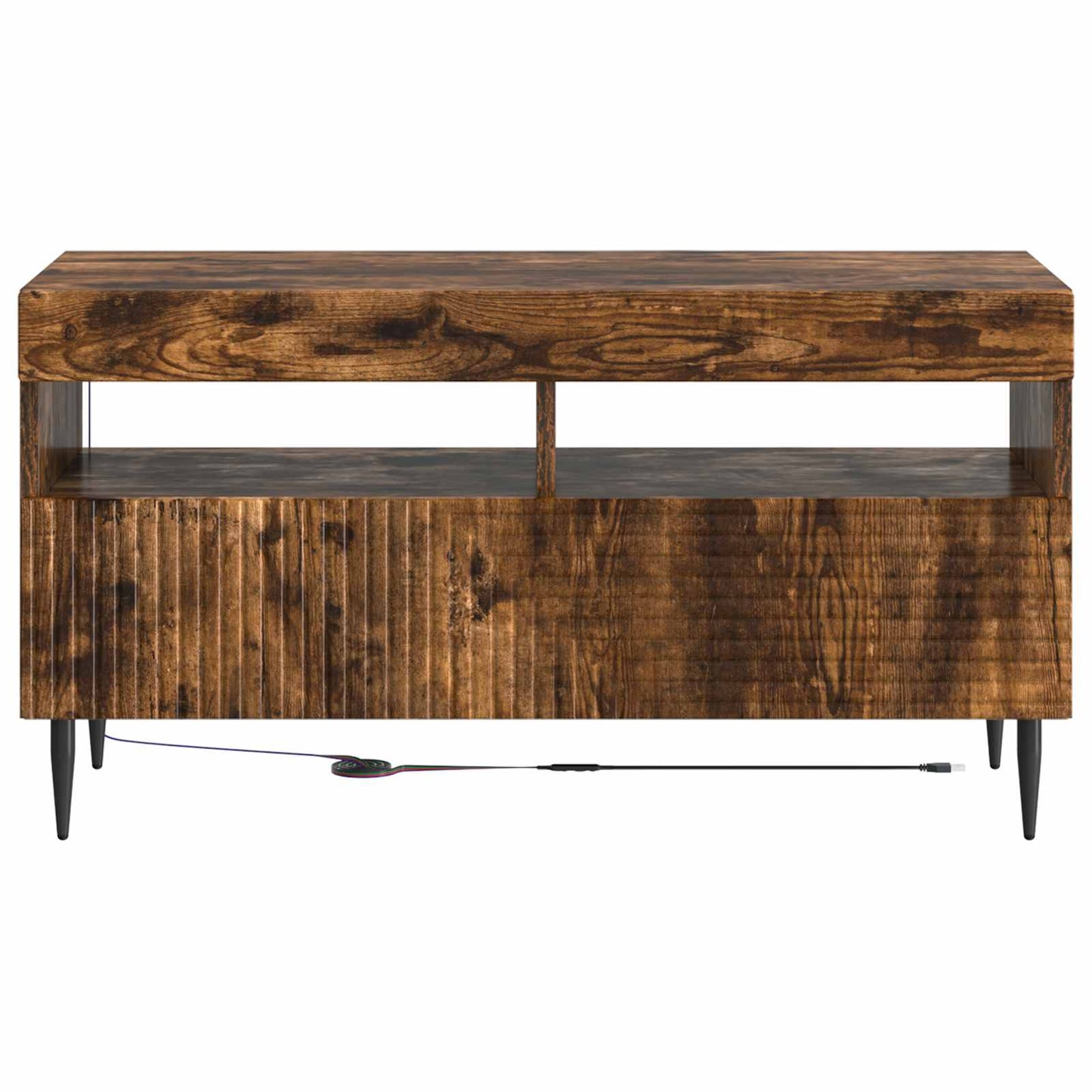 LED TV Cabinet Smoked Oak Engineered Wood