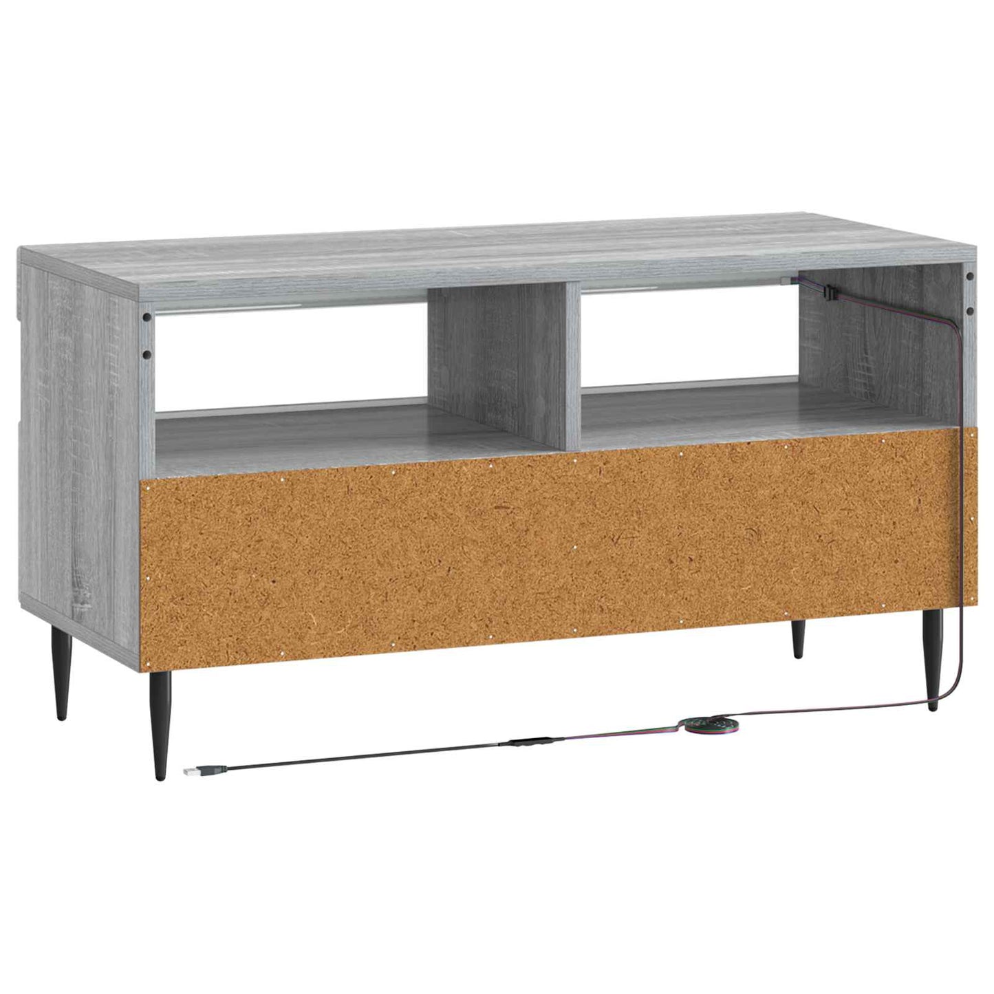 LED TV Cabinet Grey Sonoma Engineered Wood