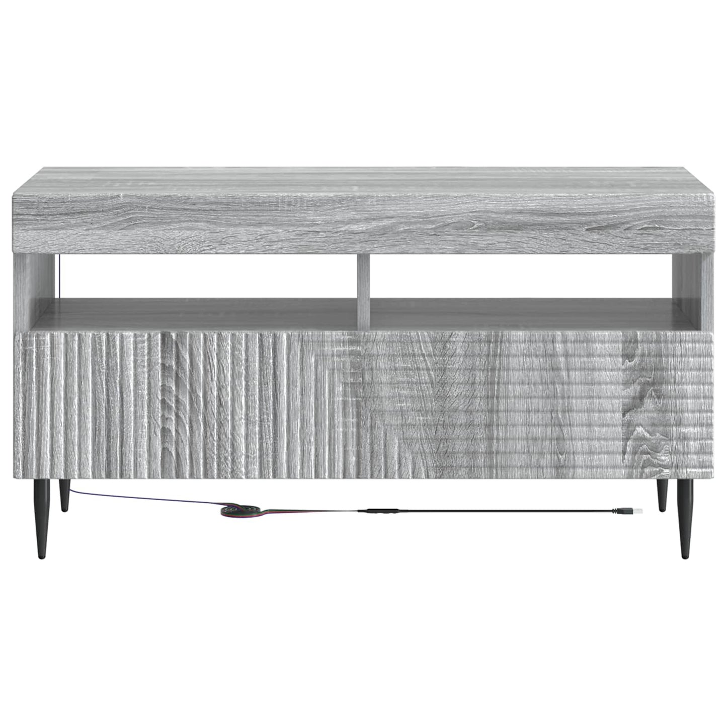 LED TV Cabinet Grey Sonoma Engineered Wood