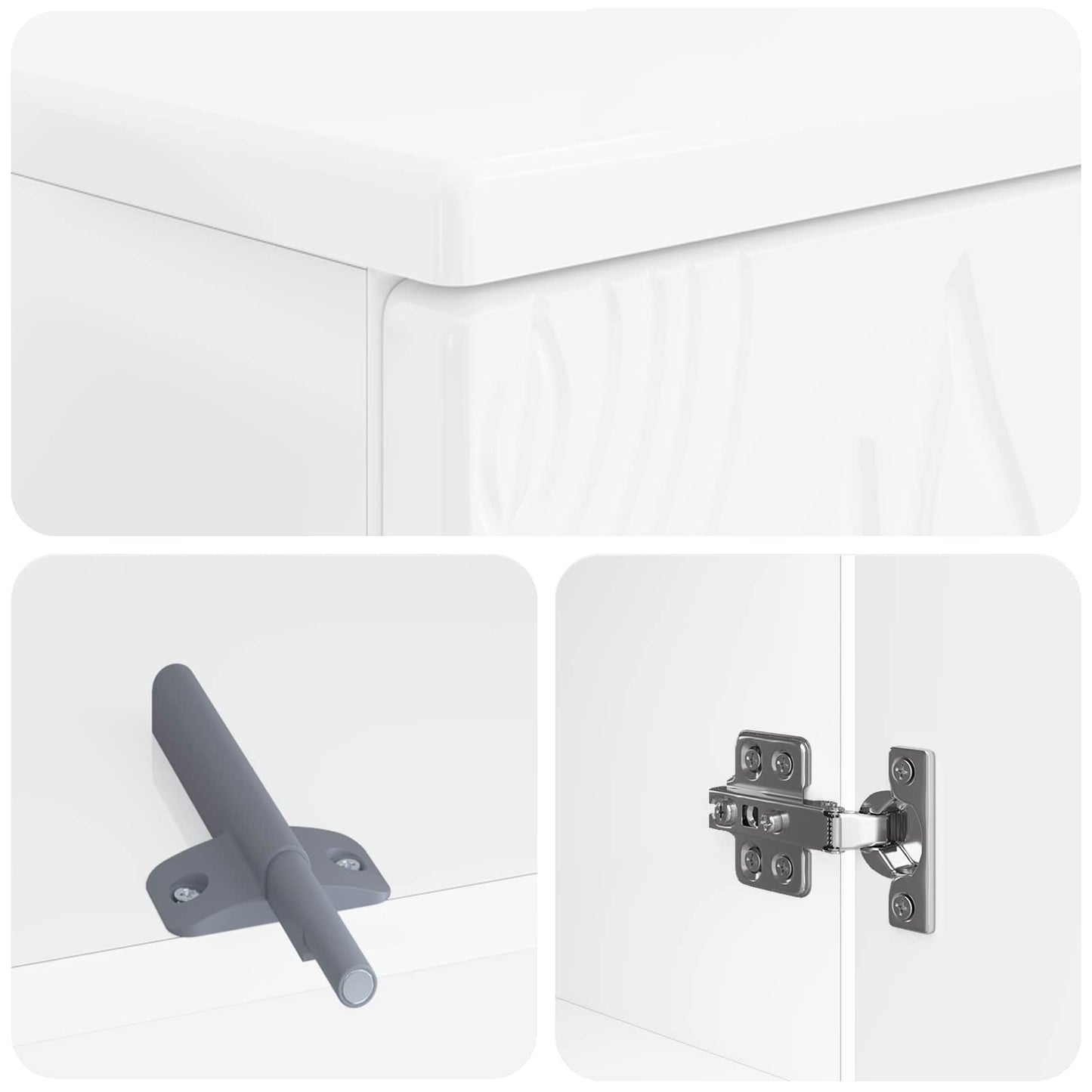 Bathroom Sink Cabinet DELFT White 59.5 x 31.5x 59 cm