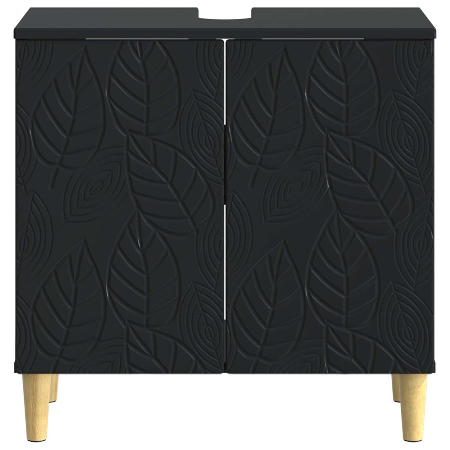 Bathroom Sink Cabinet DELFT Black 59.5 x 31.5x 59 cm
