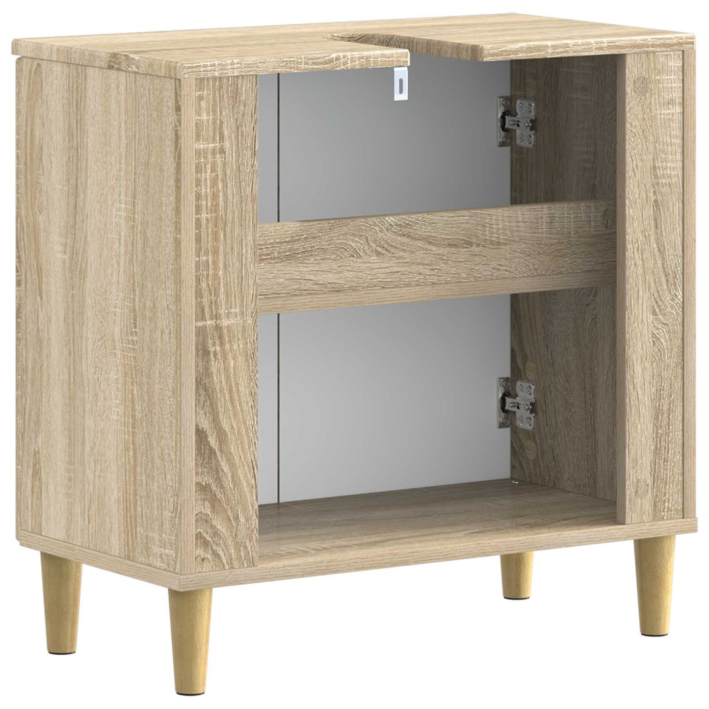 Bathroom Sink Cabinet DELFT Sonoma Oak 59.5 x 31.5x 59 cm
