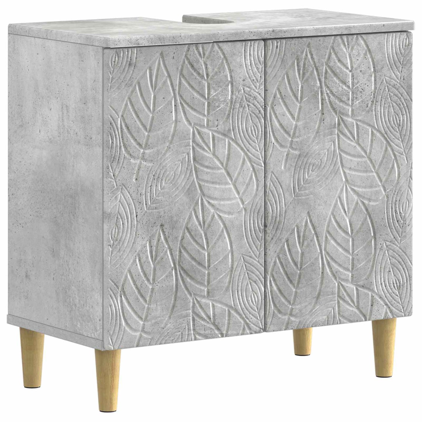 Bathroom Sink Cabinet DELFT Concrete Grey 59.5 x 31.5x 59 cm