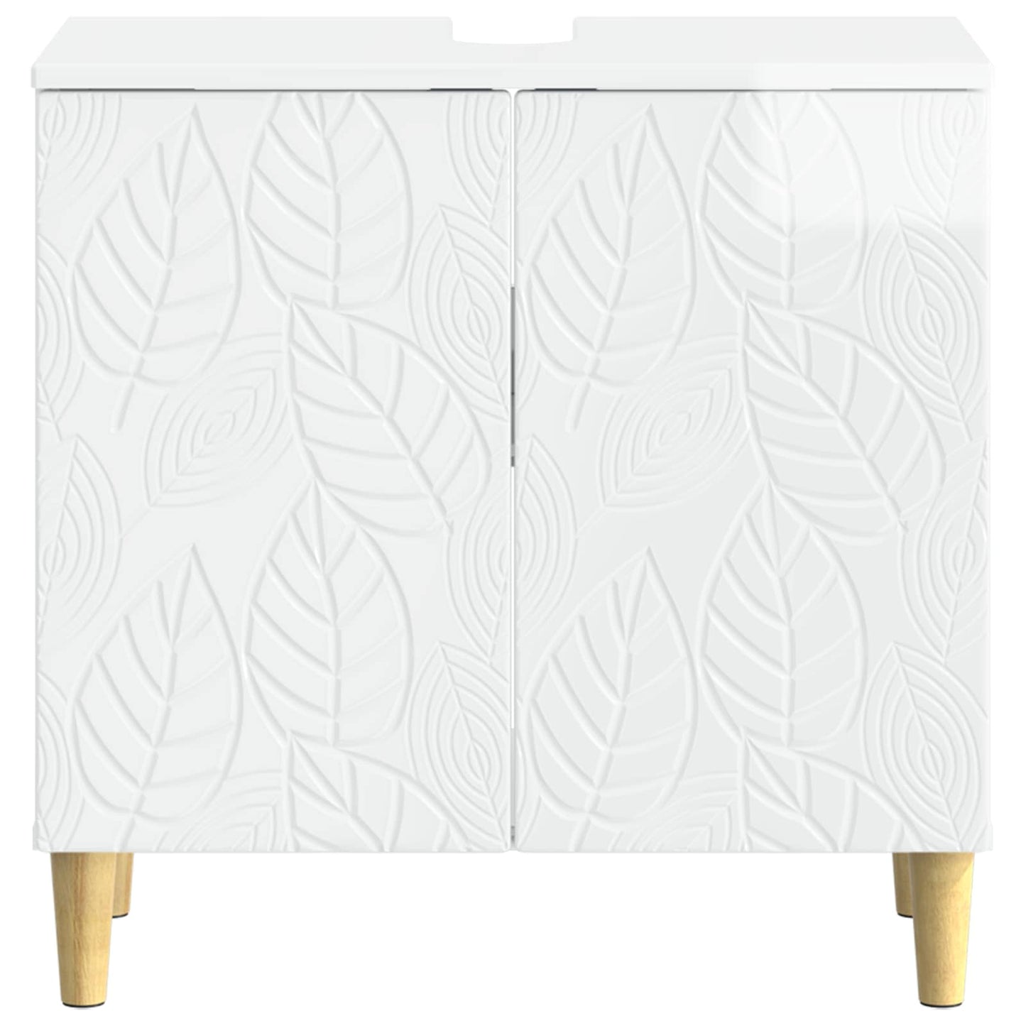 Bathroom Sink Cabinet DELFT High Gloss White 59.5 x 31.5x 59 cm