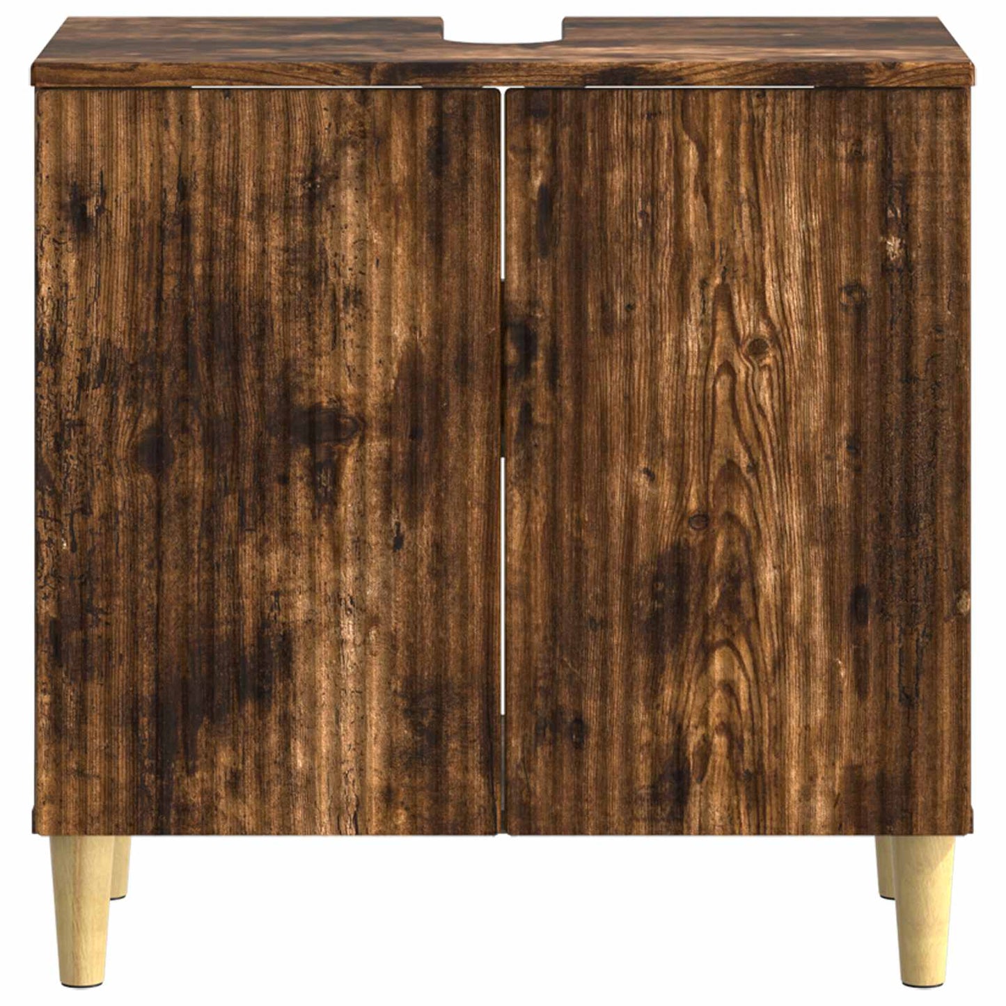 Bathroom Sink Cabinet DELFT Smoked Oak 59.5 x 31.5x 59 cm