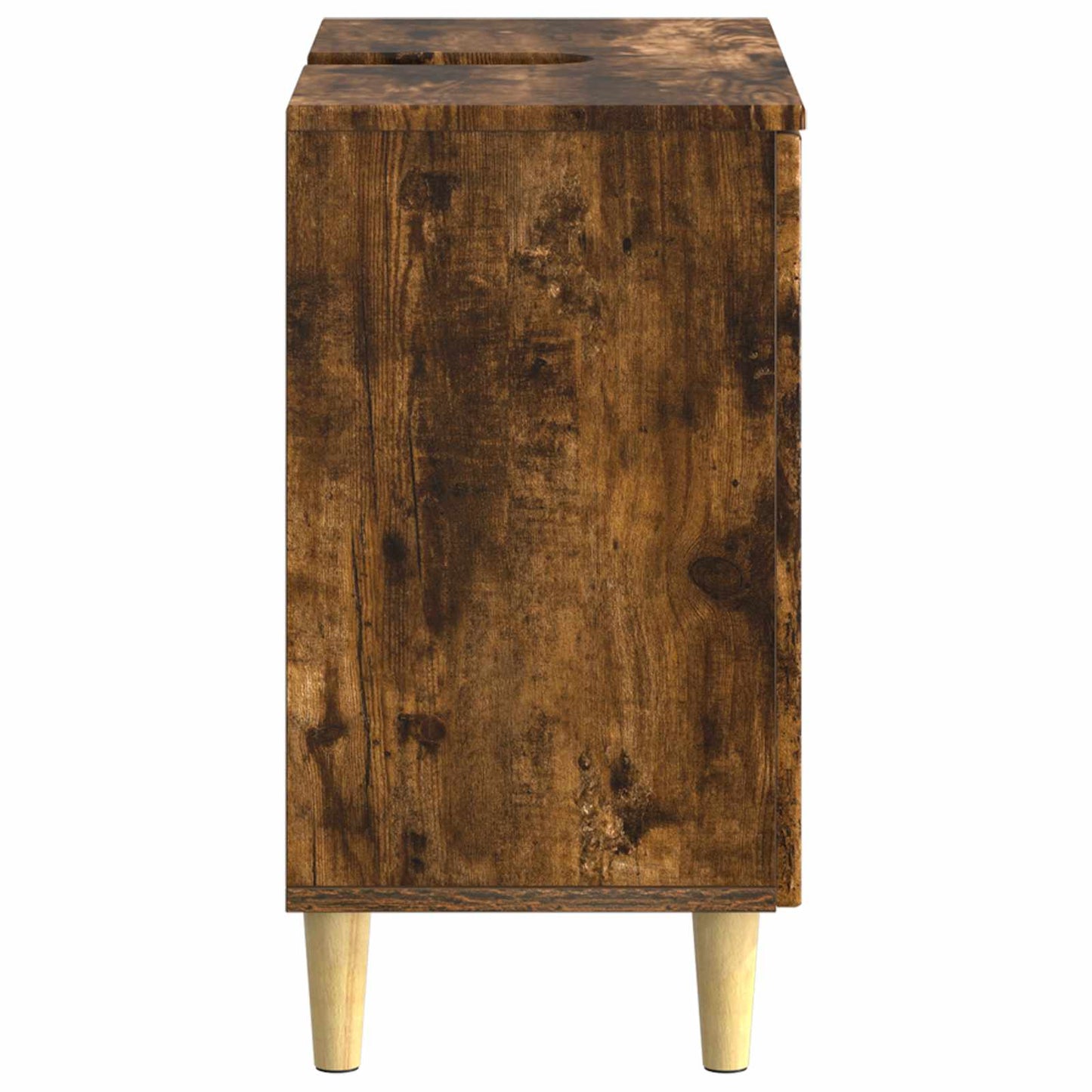 Bathroom Sink Cabinet DELFT Smoked Oak 59.5 x 31.5x 59 cm