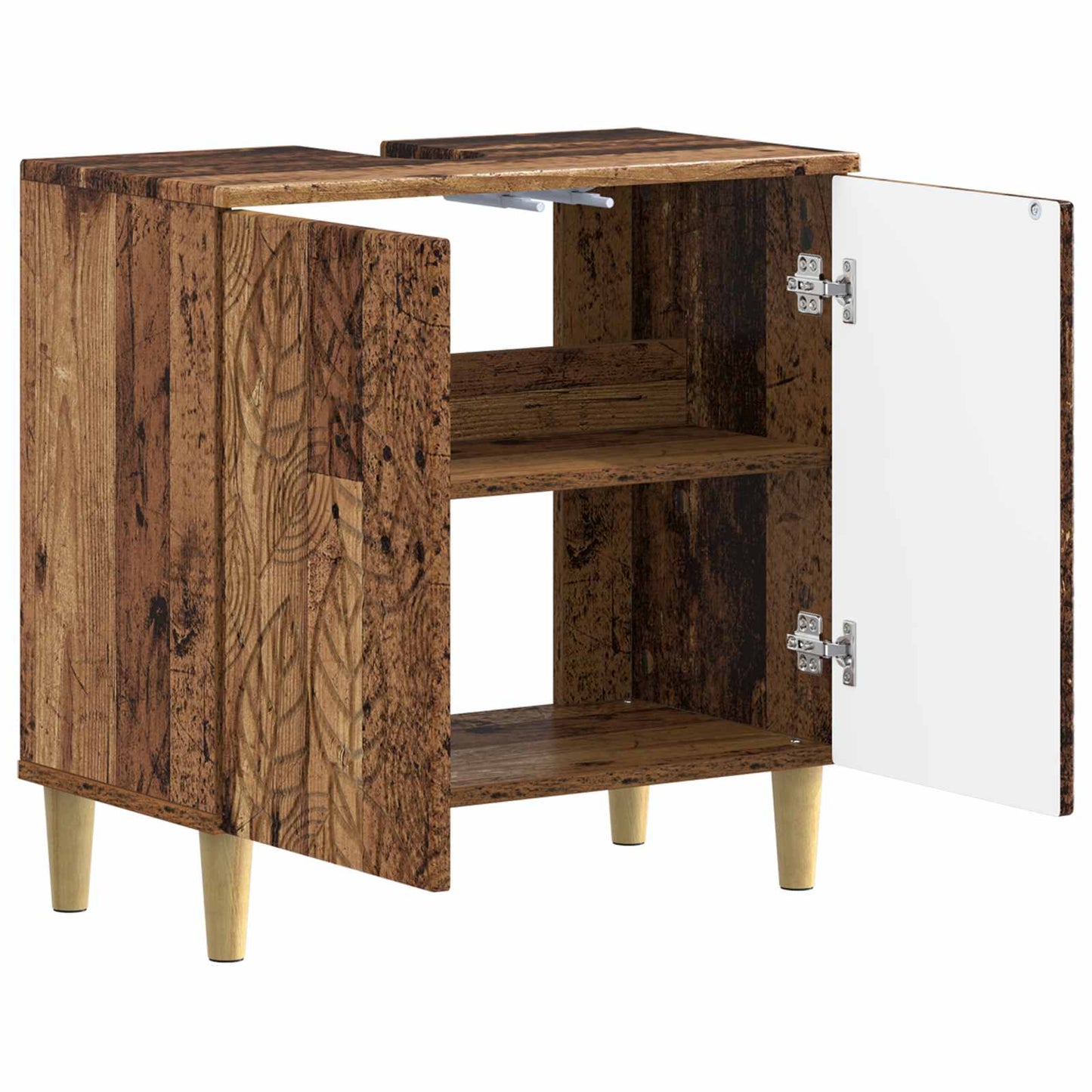 Bathroom Sink Cabinet DELFT Old Wood 59.5 x 31.5x 59 cm