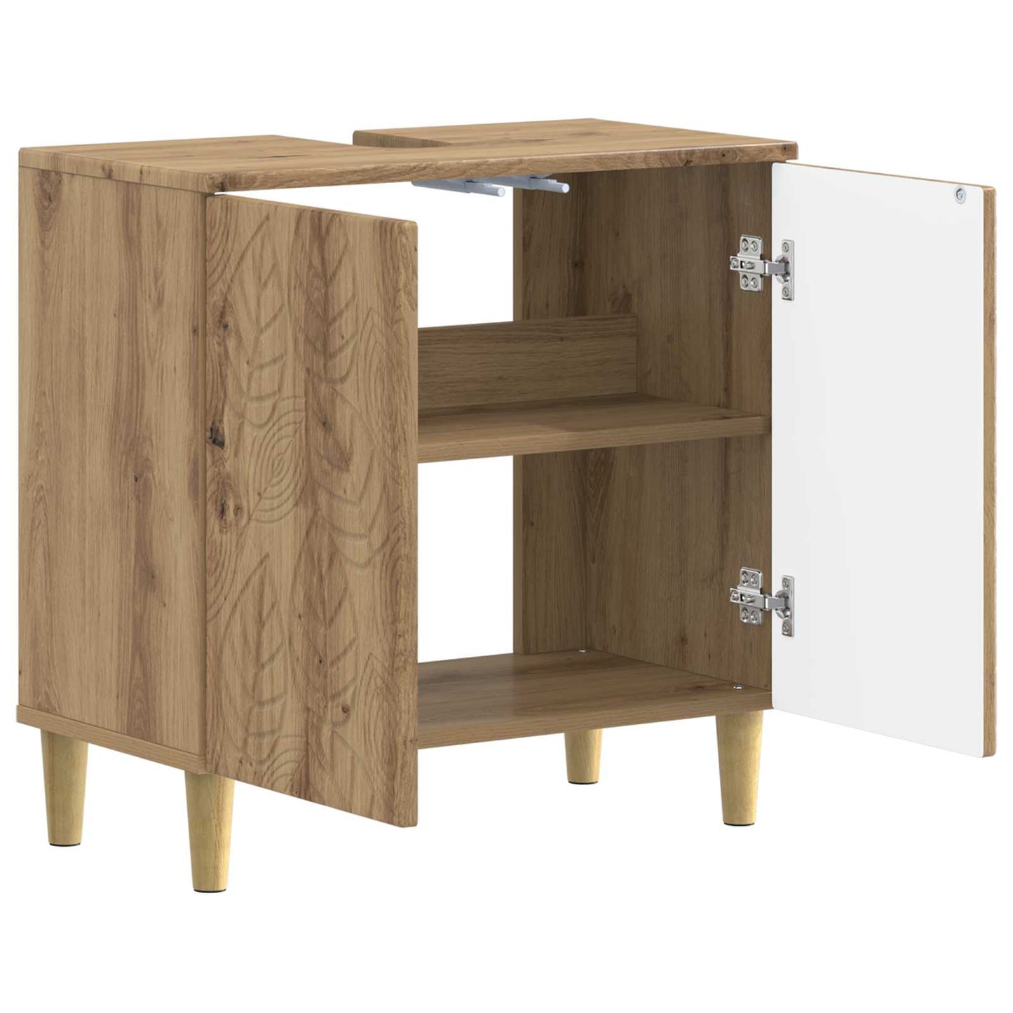 Bathroom Sink Cabinet DELFT Artisan Oak 59.5 x 31.5x 59 cm