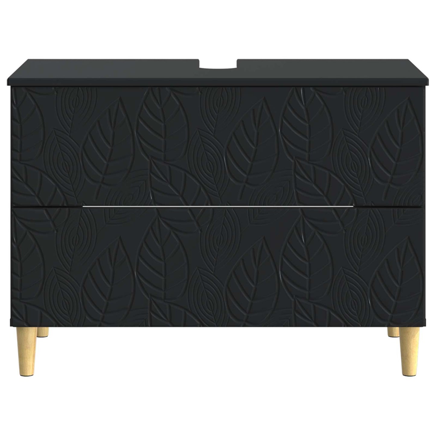 Bathroom Sink Cabinet DELFT Black 82 x 41x 59 cm
