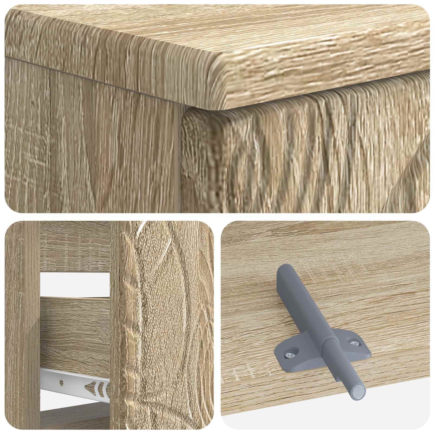 Bathroom Sink Cabinet DELFT Sonoma Oak 82 x 41x 59 cm