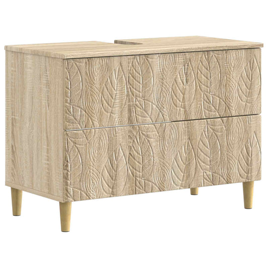 Bathroom Sink Cabinet DELFT Sonoma Oak 82 x 41x 59 cm
