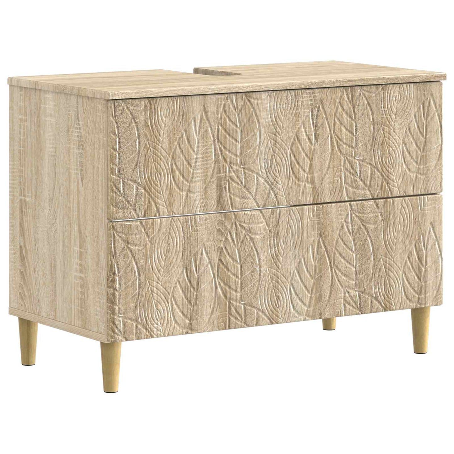 Bathroom Sink Cabinet DELFT Sonoma Oak 82 x 41x 59 cm