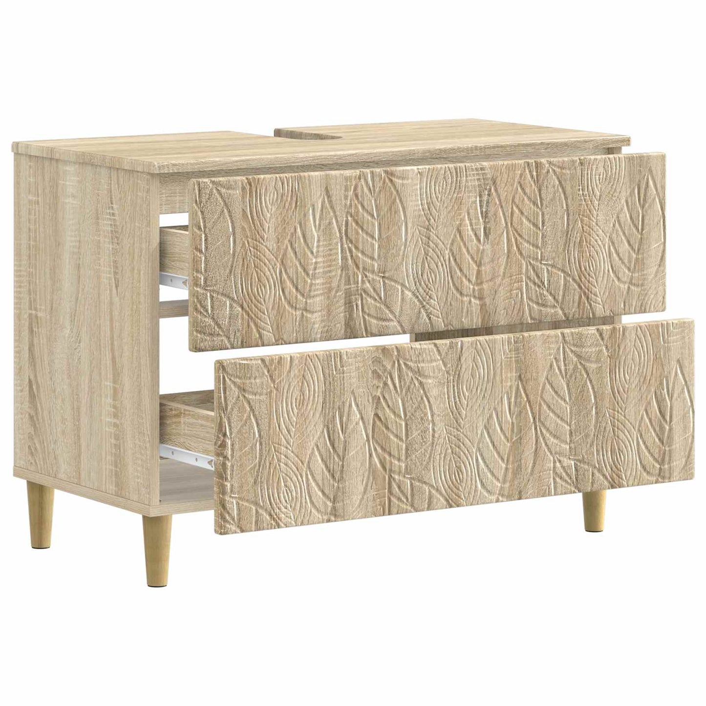 Bathroom Sink Cabinet DELFT Sonoma Oak 82 x 41x 59 cm