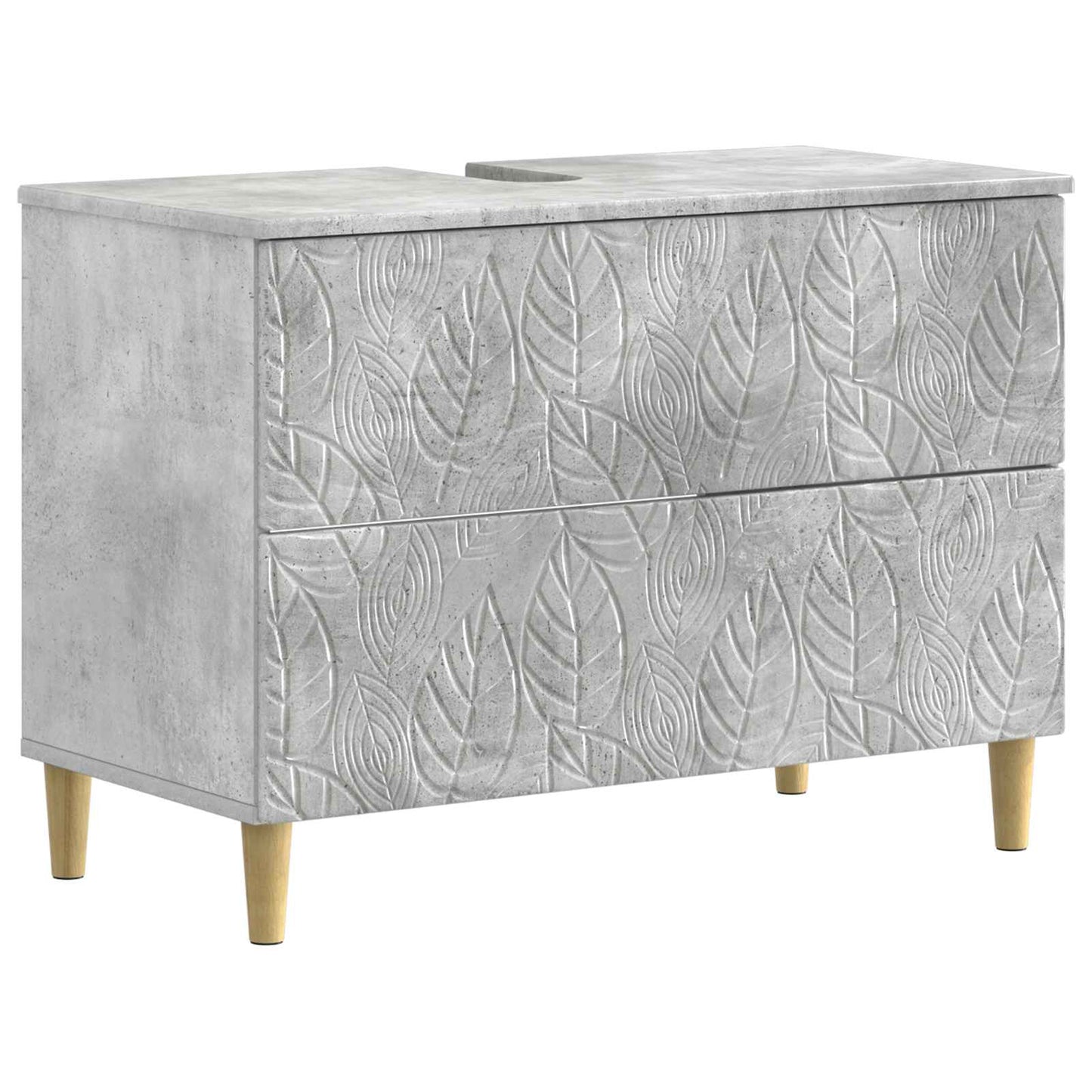 Bathroom Sink Cabinet DELFT Concrete Grey 82 x 41x 59 cm