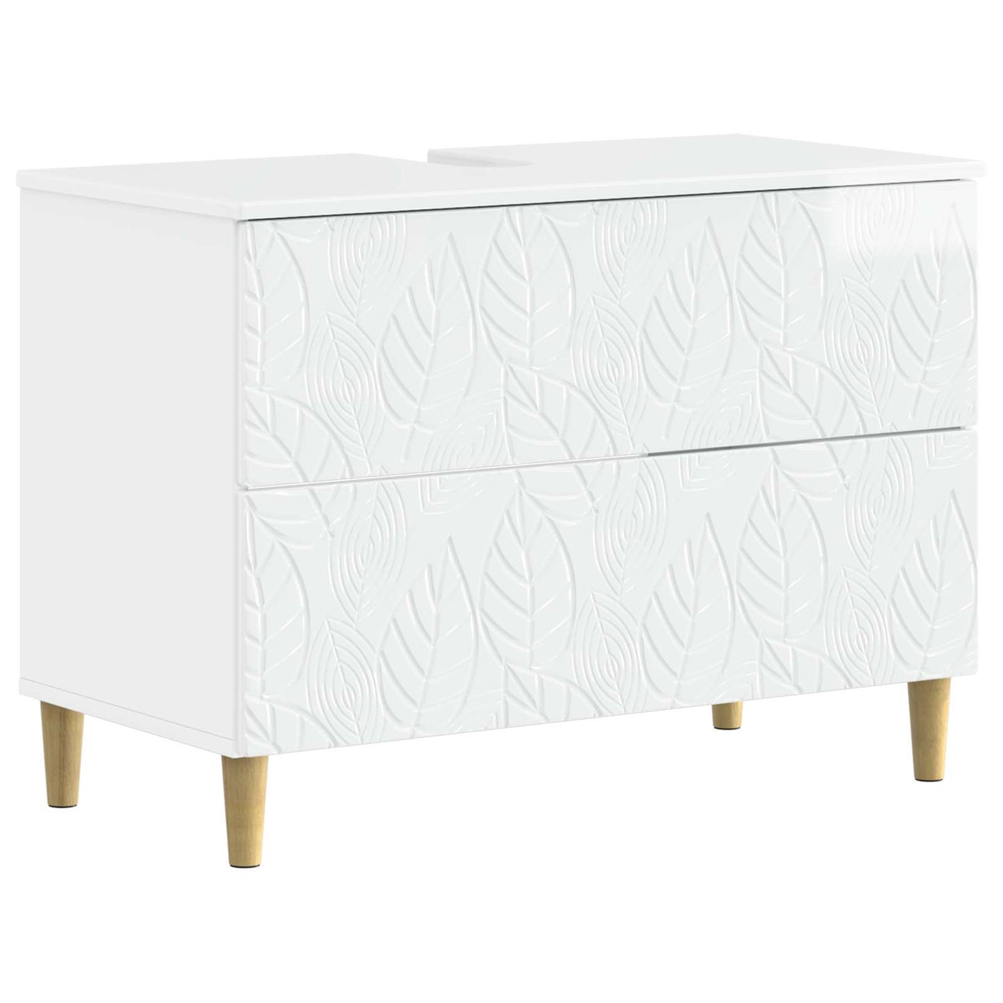 Bathroom Sink Cabinet DELFT High Gloss White 82 x 41x 59 cm
