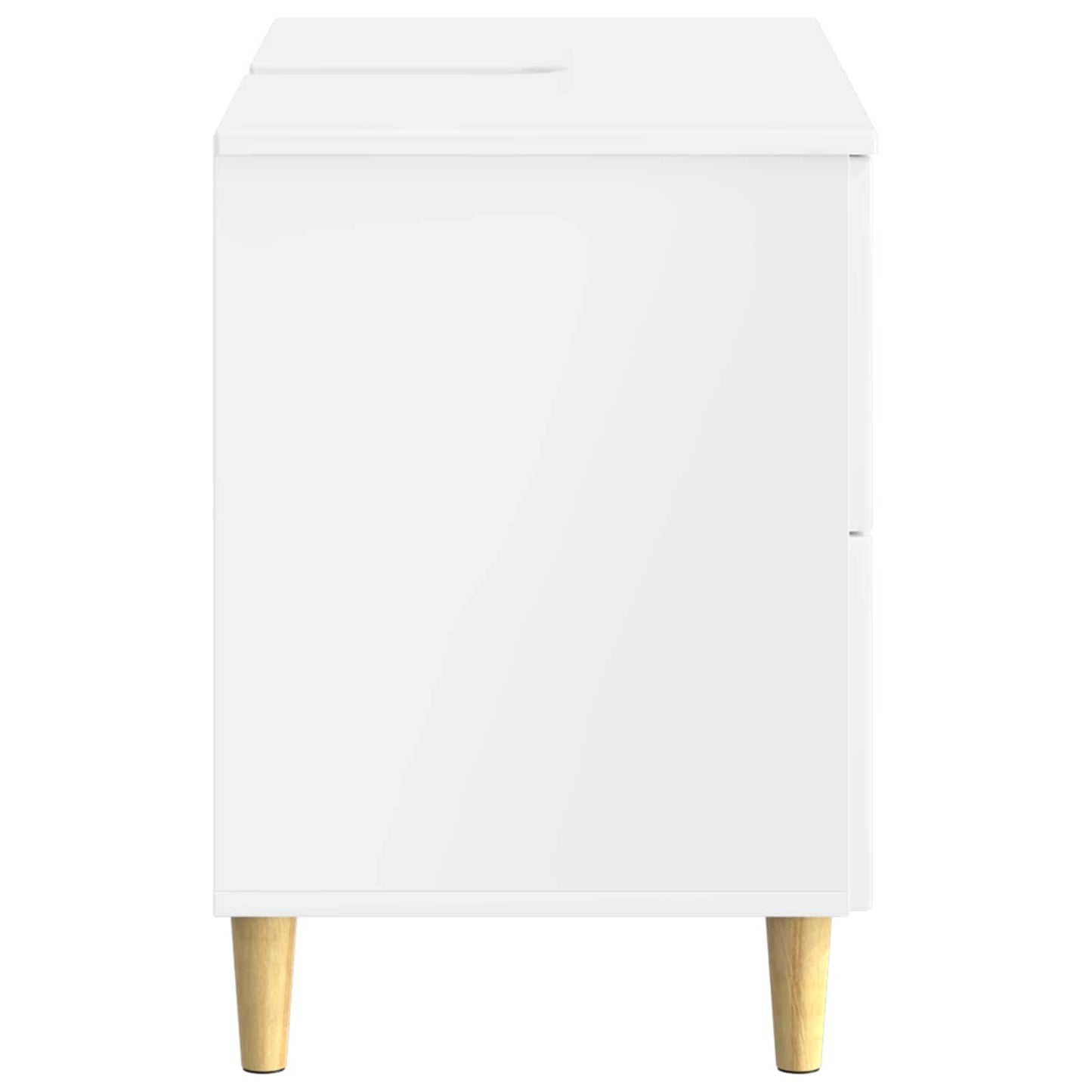 Bathroom Sink Cabinet DELFT High Gloss White 82 x 41x 59 cm