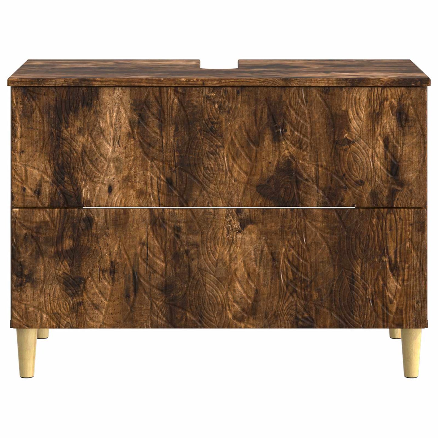 Bathroom Sink Cabinet DELFT Smoked Oak 82 x 41x 59 cm