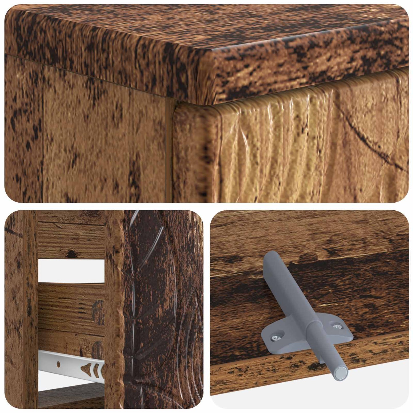 Bathroom Sink Cabinet DELFT Old Wood 82 x 41x 59 cm