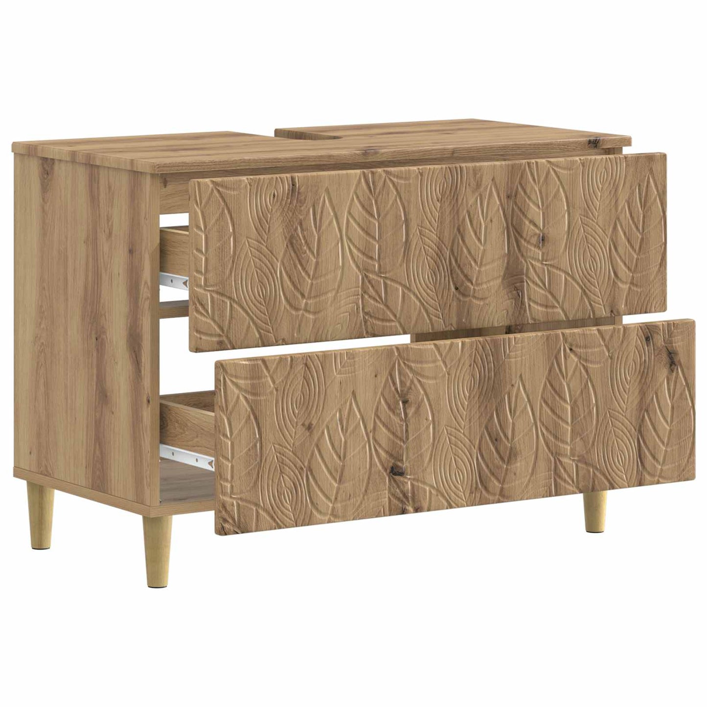 Bathroom Sink Cabinet DELFT Artisan Oak 82 x 41x 59 cm