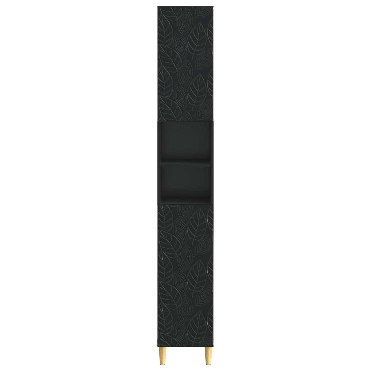 Bathroom Cabinet with Open Shelf DELFT Black 30 x 31 x 190 cm