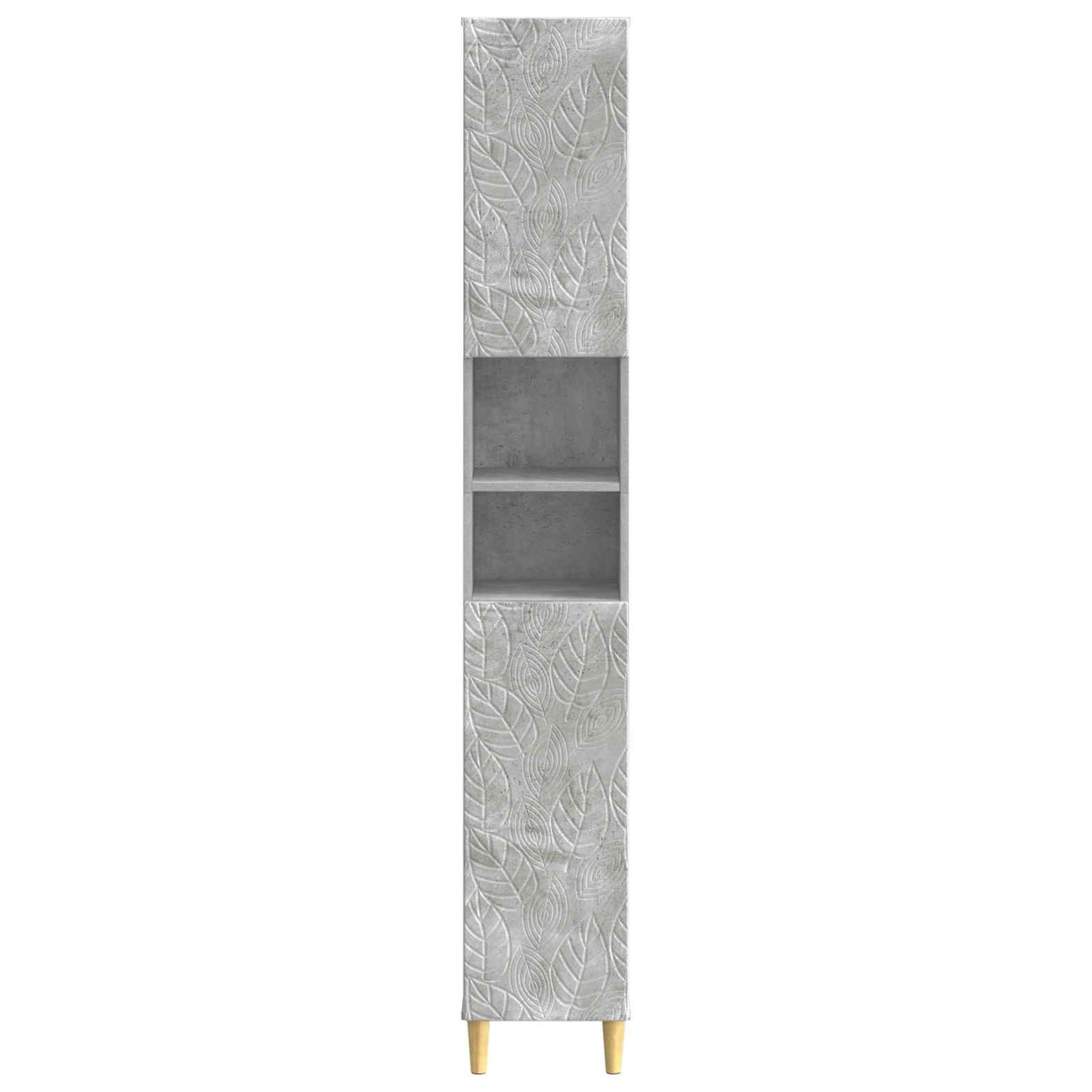 Bathroom Cabinet with Open Shelf DELFT Concrete Grey
