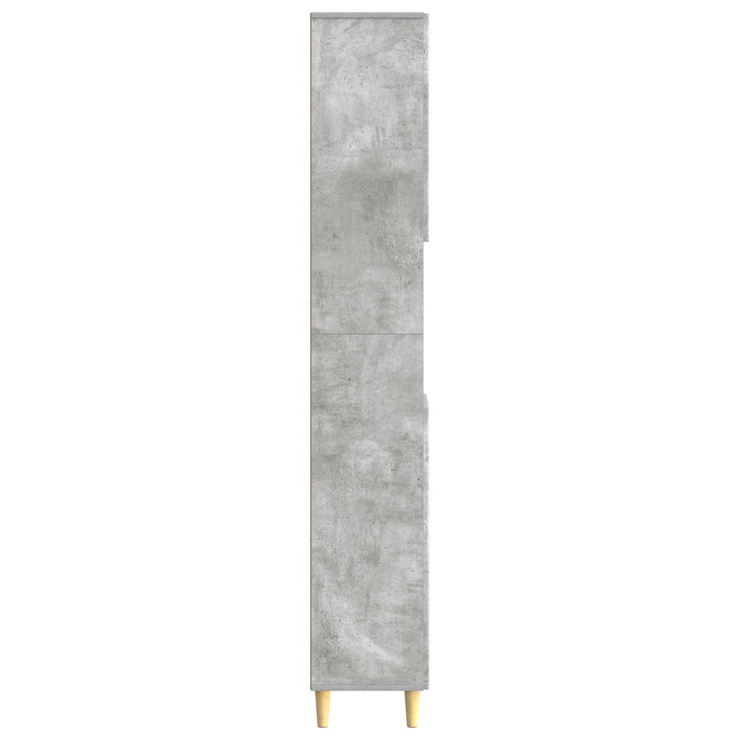Bathroom Cabinet with Open Shelf DELFT Concrete Grey