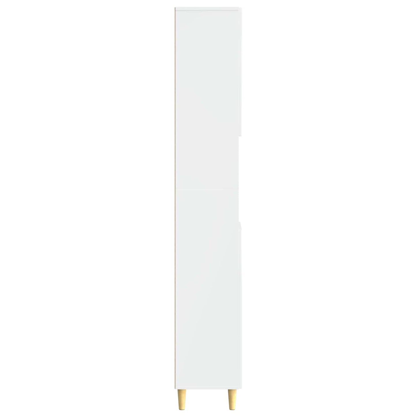 Bathroom Cabinet with Open Shelf DELFT High Gloss White