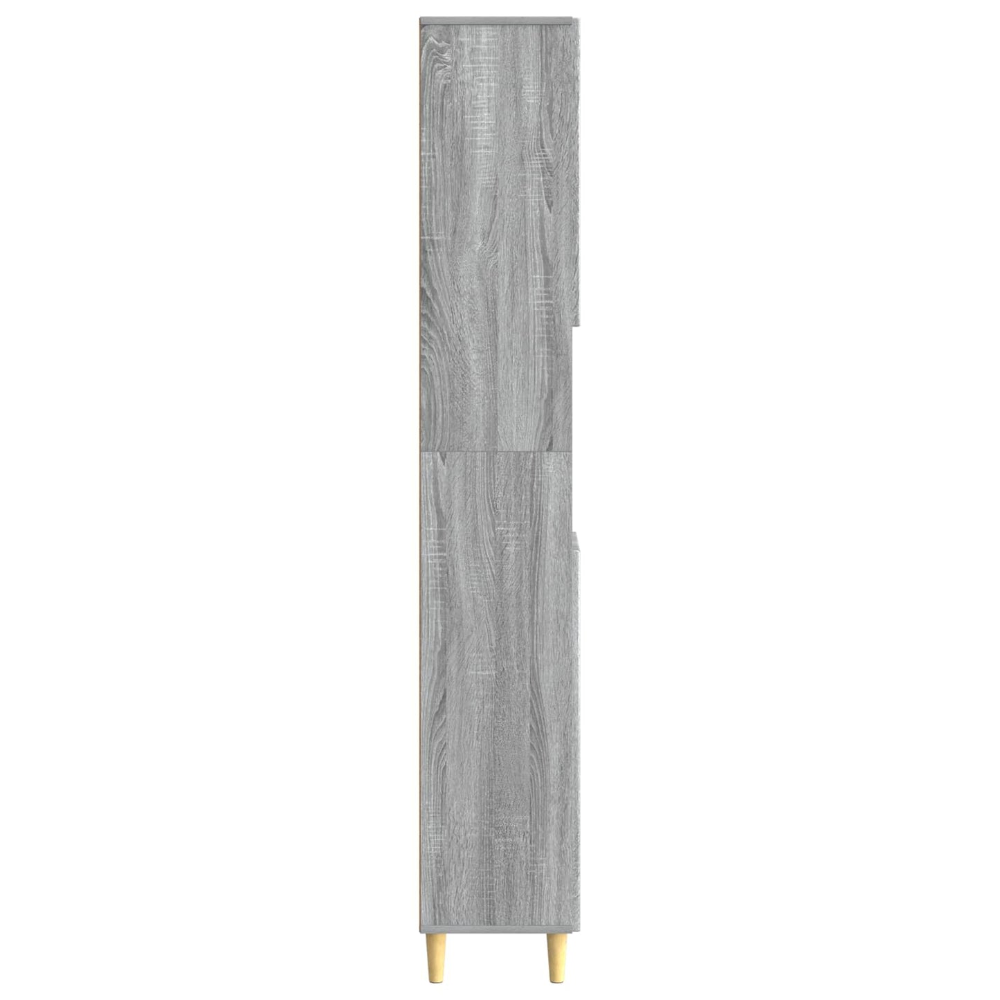 Bathroom Cabinet with Open Shelf DELFT Grey Sonoma