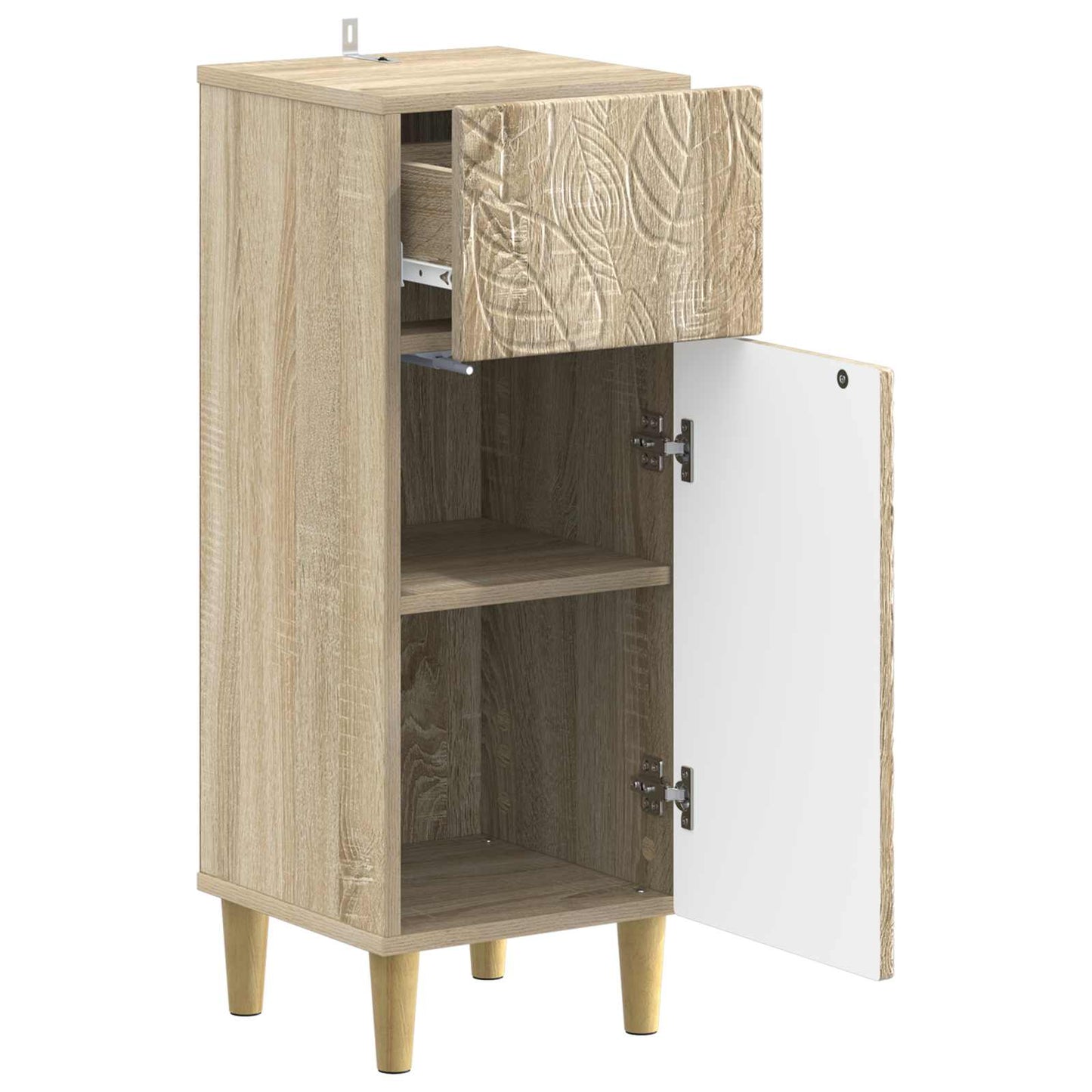 Bathroom Storage Cainet DELFT Sonoma Oak 30 x 31 x 80 cm