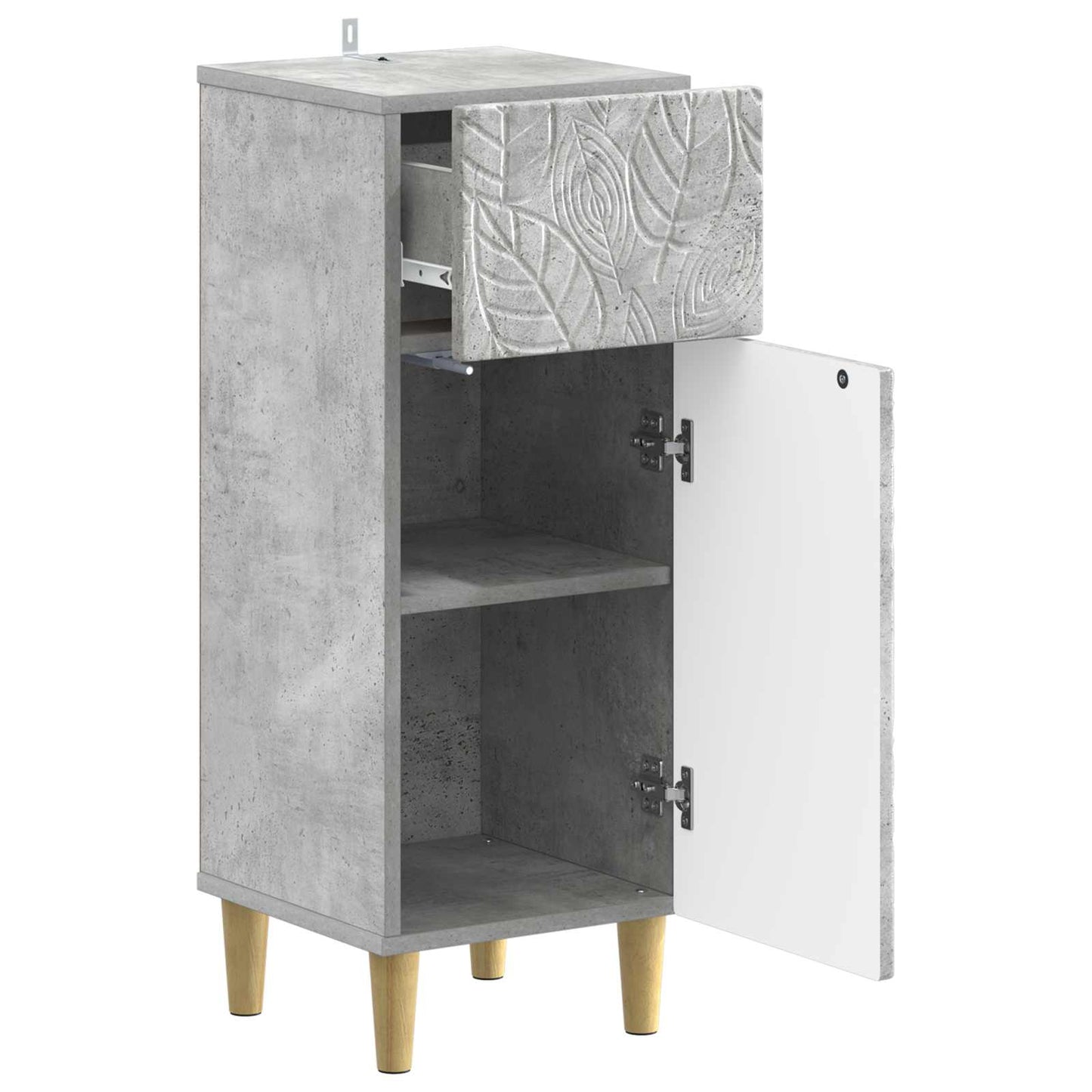 Bathroom Storage Cainet DELFT Concrete Grey 30 x 31 x 80 cm