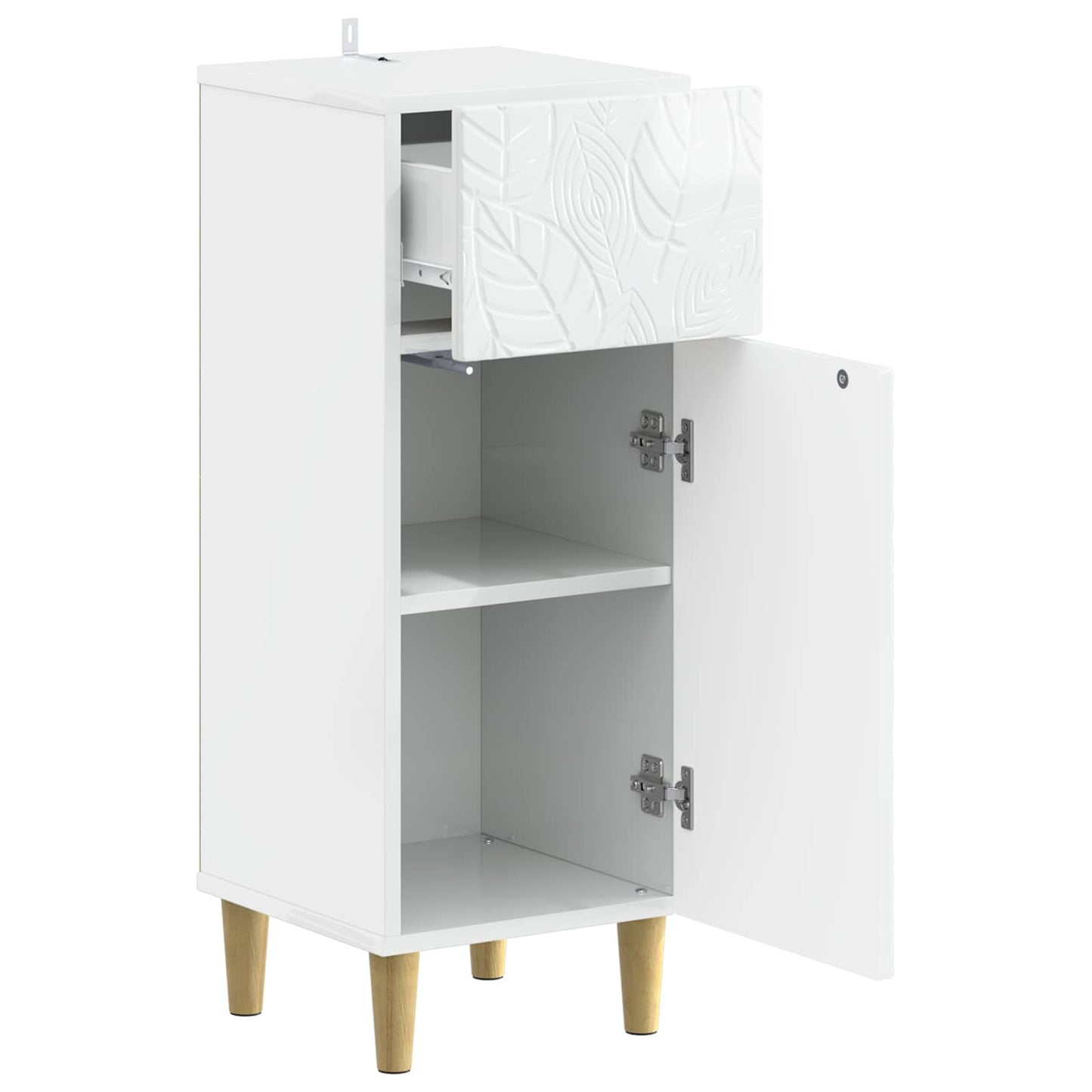 Bathroom Storage Cainet DELFT High Gloss White 30 x 31 x 80 cm