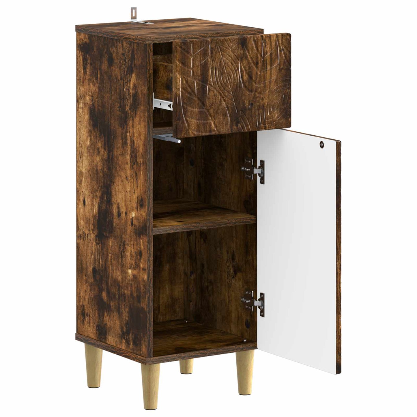 Bathroom Storage Cainet DELFT Smoked Oak 30 x 31 x 80 cm