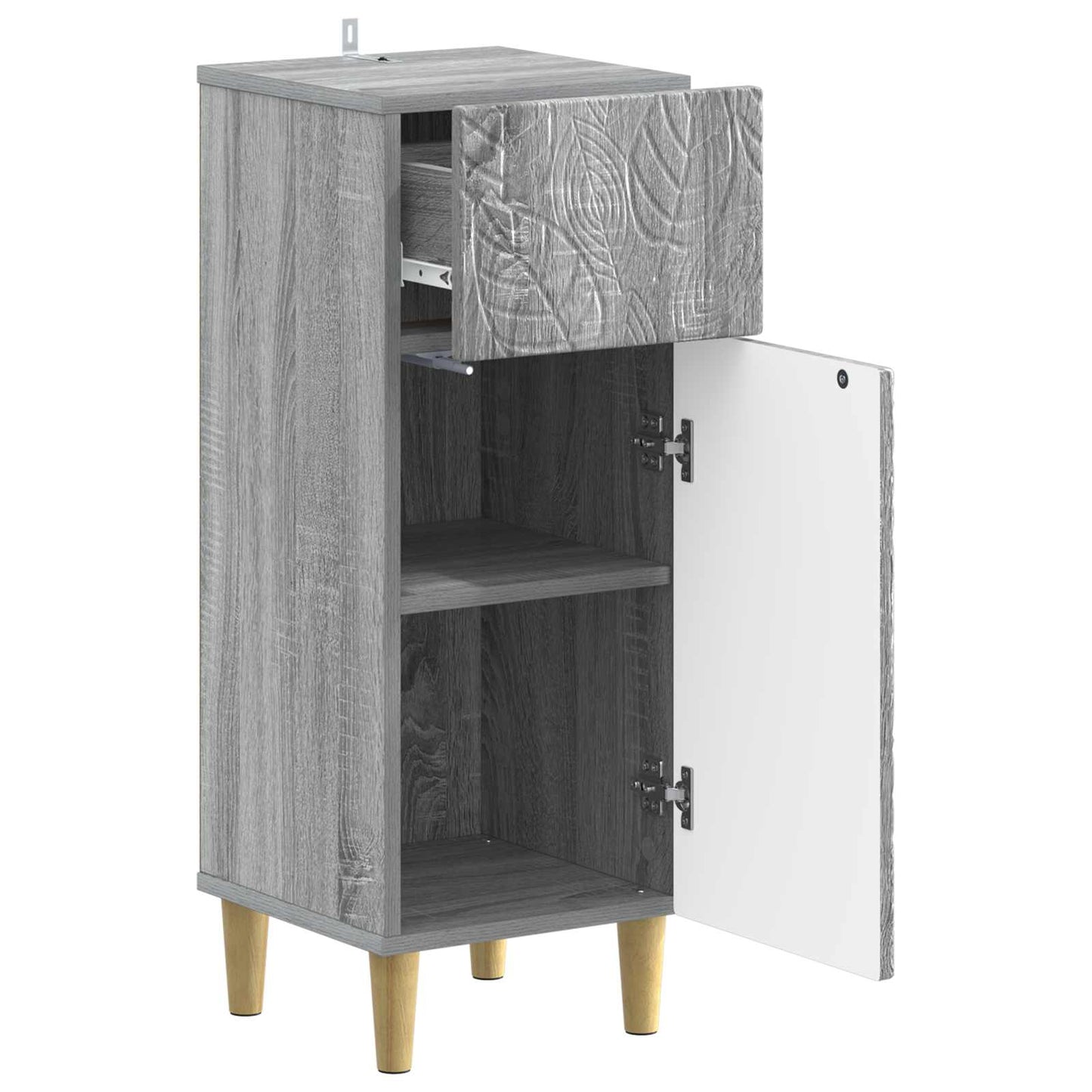 Bathroom Storage Cainet DELFT Grey Sonoma 30 x 31 x 80 cm