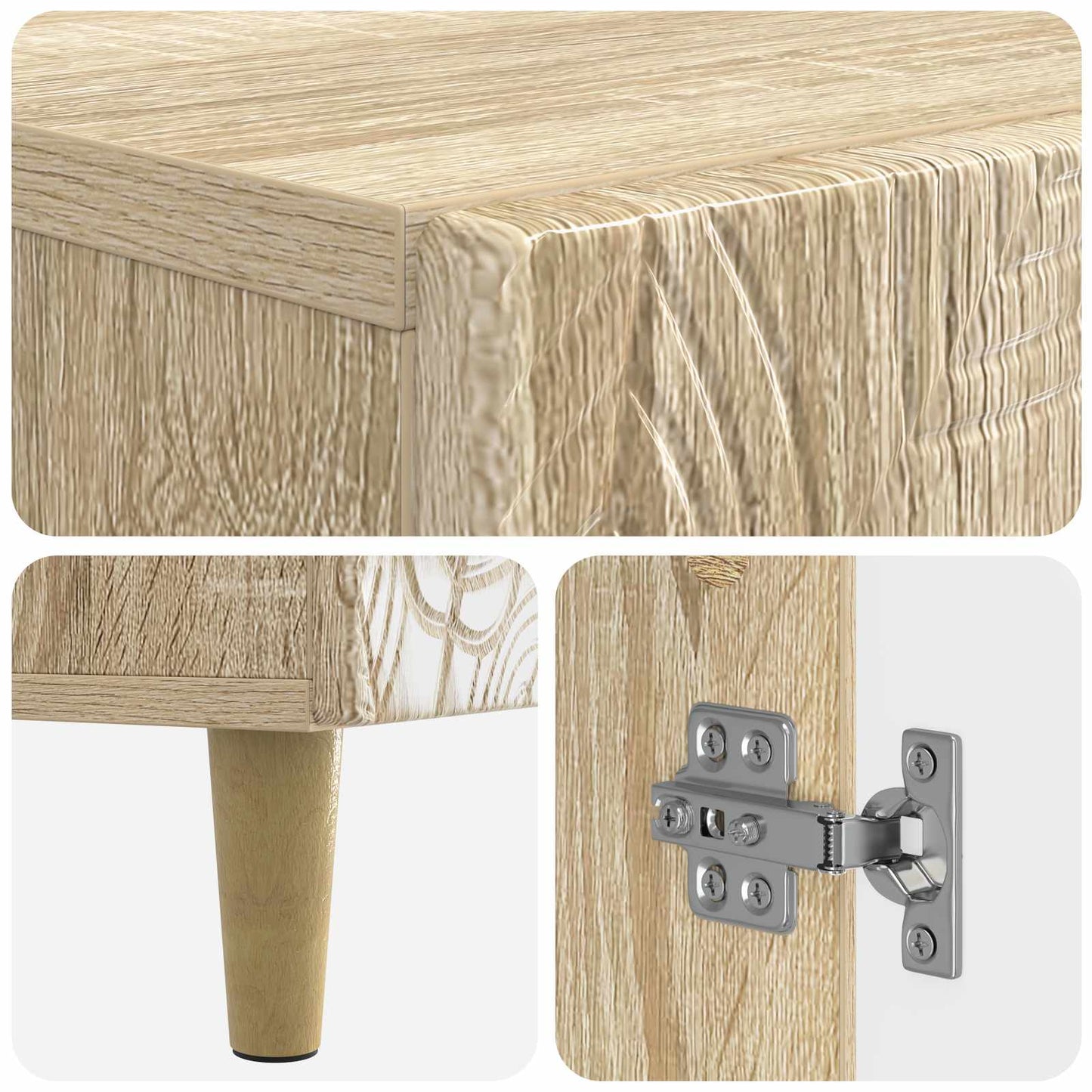 Bathroom Storage Cainet DELFT Sonoma Oak 59.5 x 31 x 80 cm