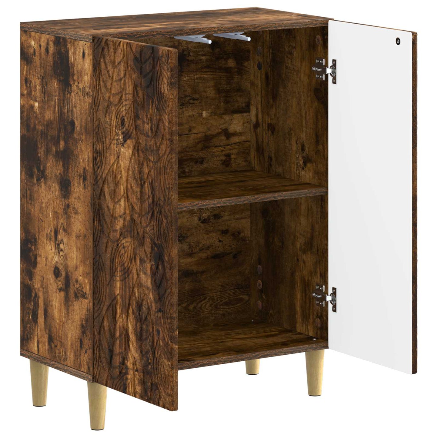 Bathroom Storage Cainet DELFT Smoked Oak 59.5 x 31 x 80 cm