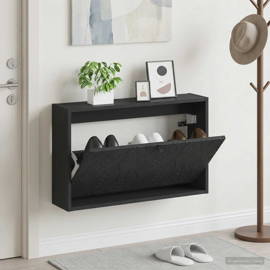 Wall-Mounted Shoe Cabinet DELFT 71 x 17 x 43 cm Engineered Wood