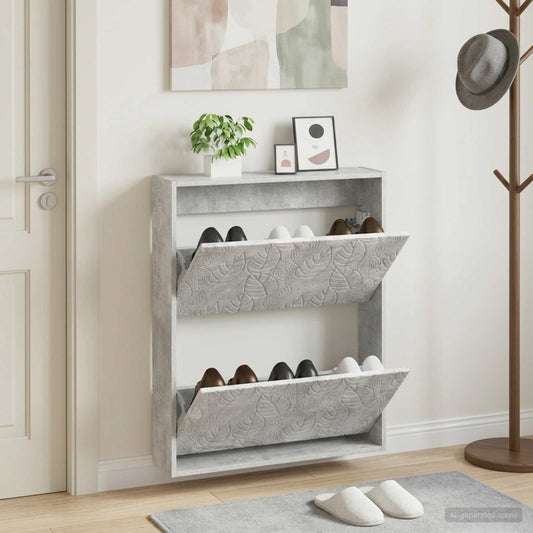 Wall-Mounted Shoe Cabinet DELFT 71 x 17 x 86 cm Engineered Wood