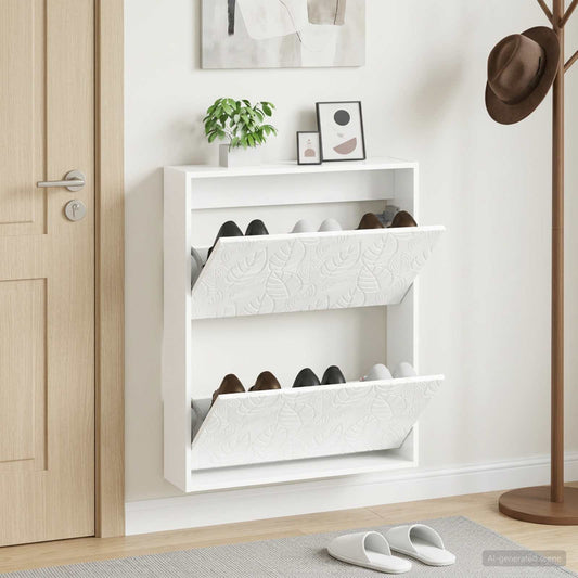 Wall-Mounted Shoe Cabinet DELFT 71 x 17 x 86 cm Engineered Wood