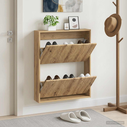 Wall-Mounted Shoe Cabinet DELFT 71 x 17 x 86 cm Engineered Wood