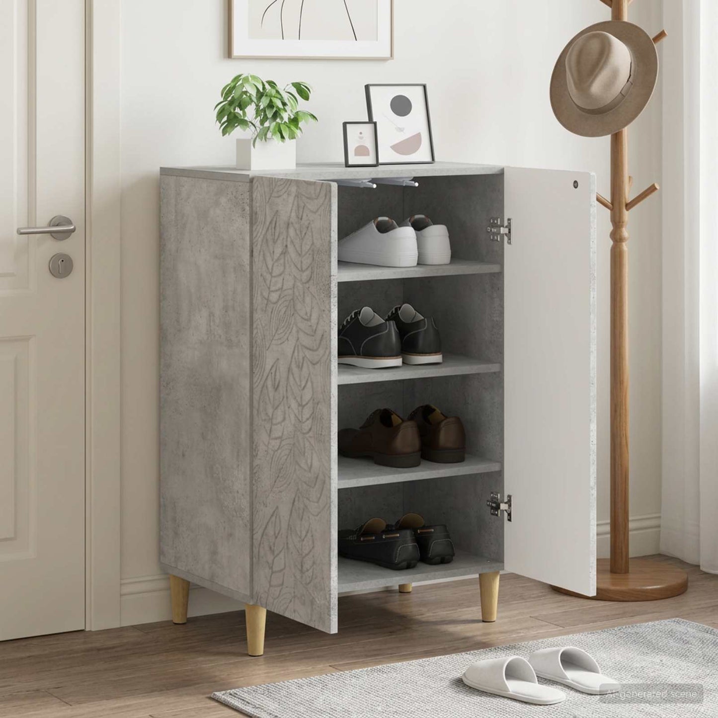 Shoe Cabinet DELFT 59.5 x 39.5 x 90 cm Engineered Wood