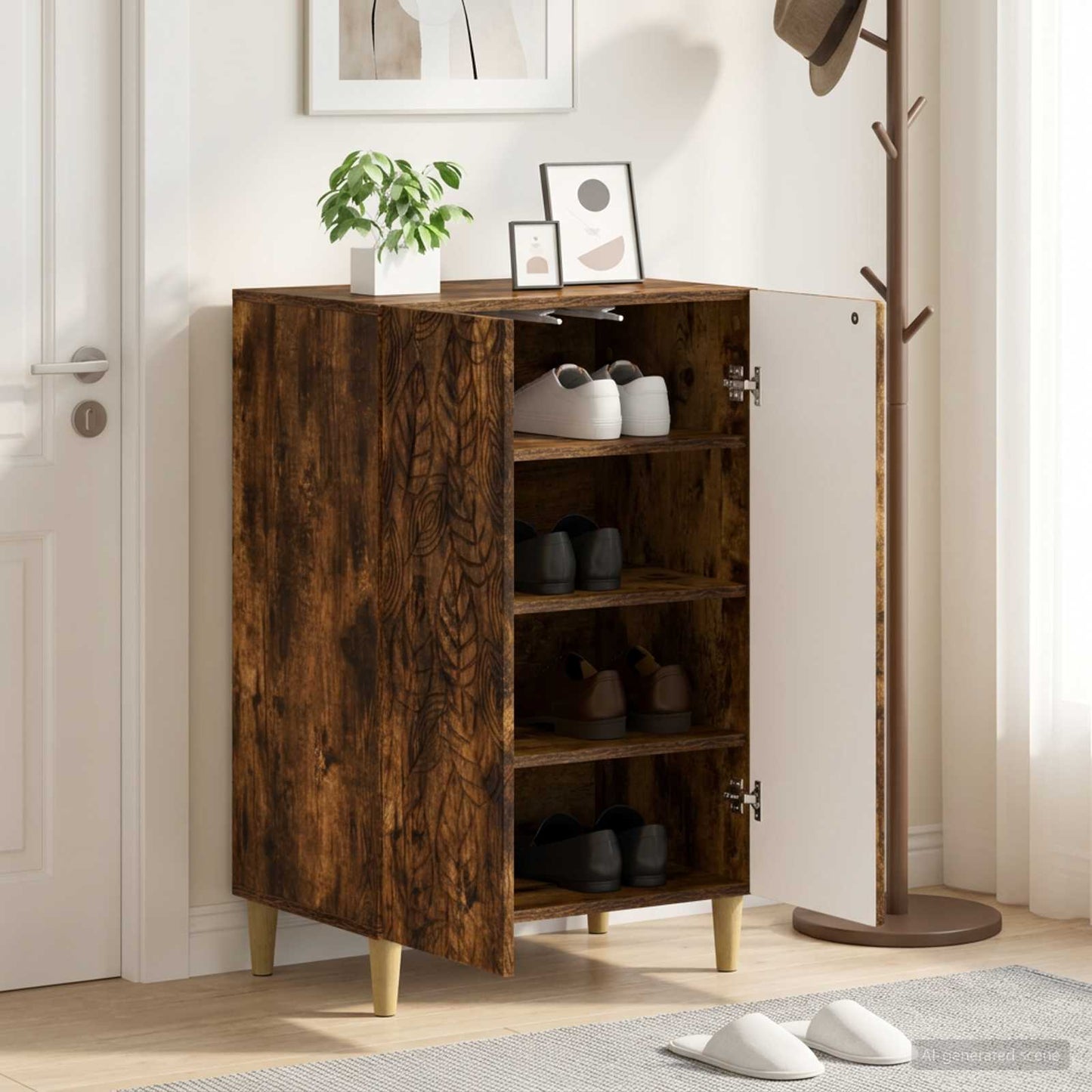 Shoe Cabinet DELFT 59.5 x 39.5 x 90 cm Engineered Wood