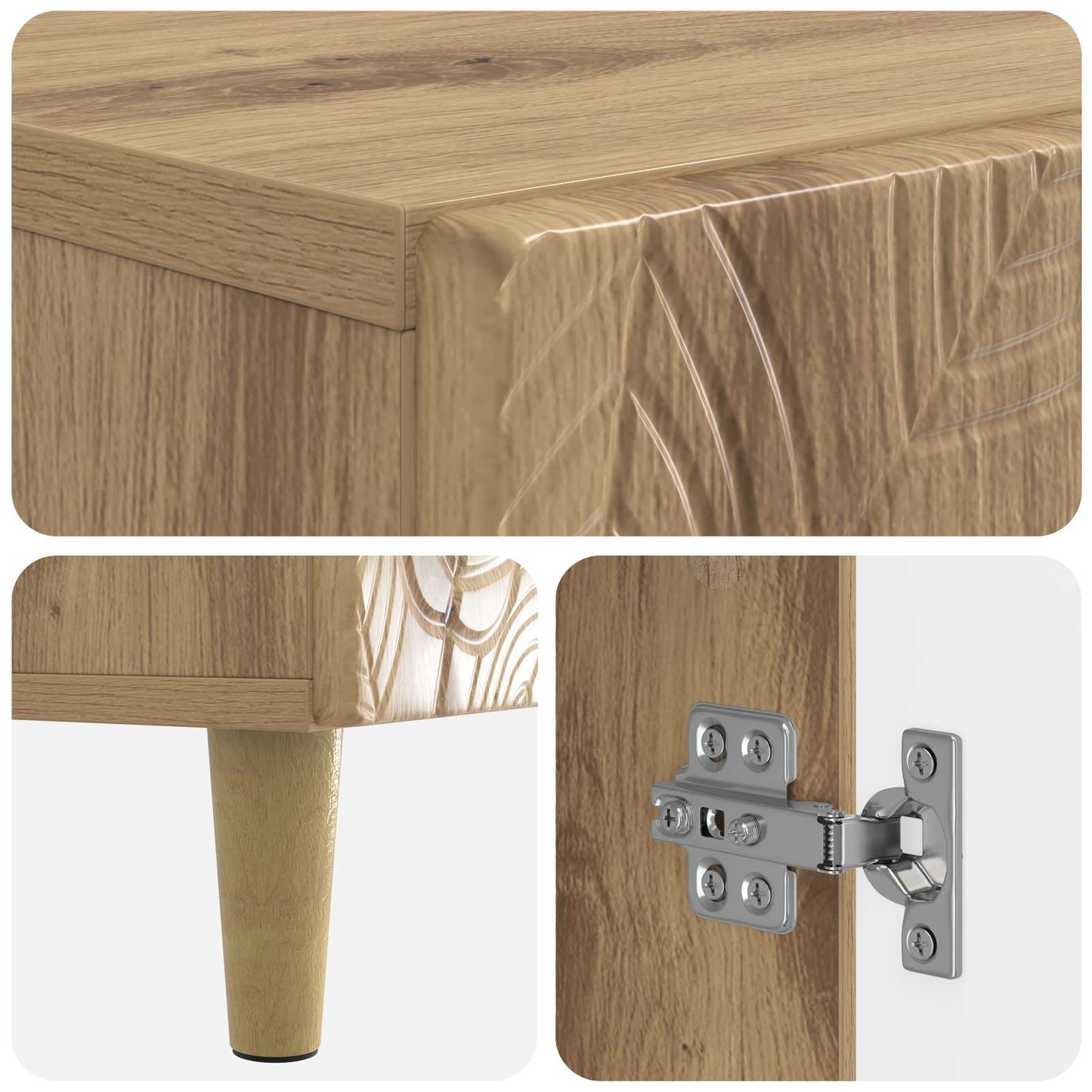 Shoe Cabinet DELFT 59.5 x 39.5 x 90 cm Engineered Wood