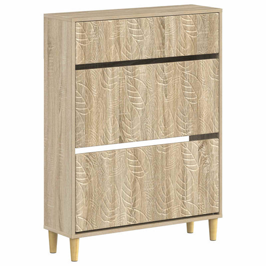 Shoe Cabinet DELFT 78 x 24 x 103 cm Engineered Wood Sonoma Oak