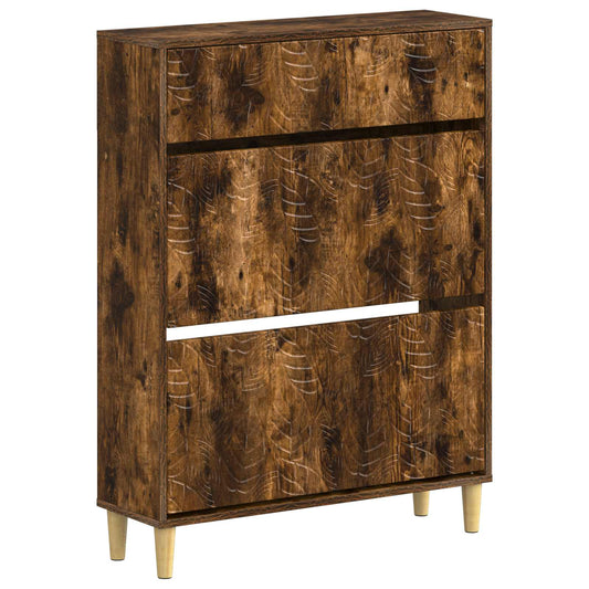 Shoe Cabinet DELFT 78 x 24 x 103 cm Engineered Wood Smoked Oak