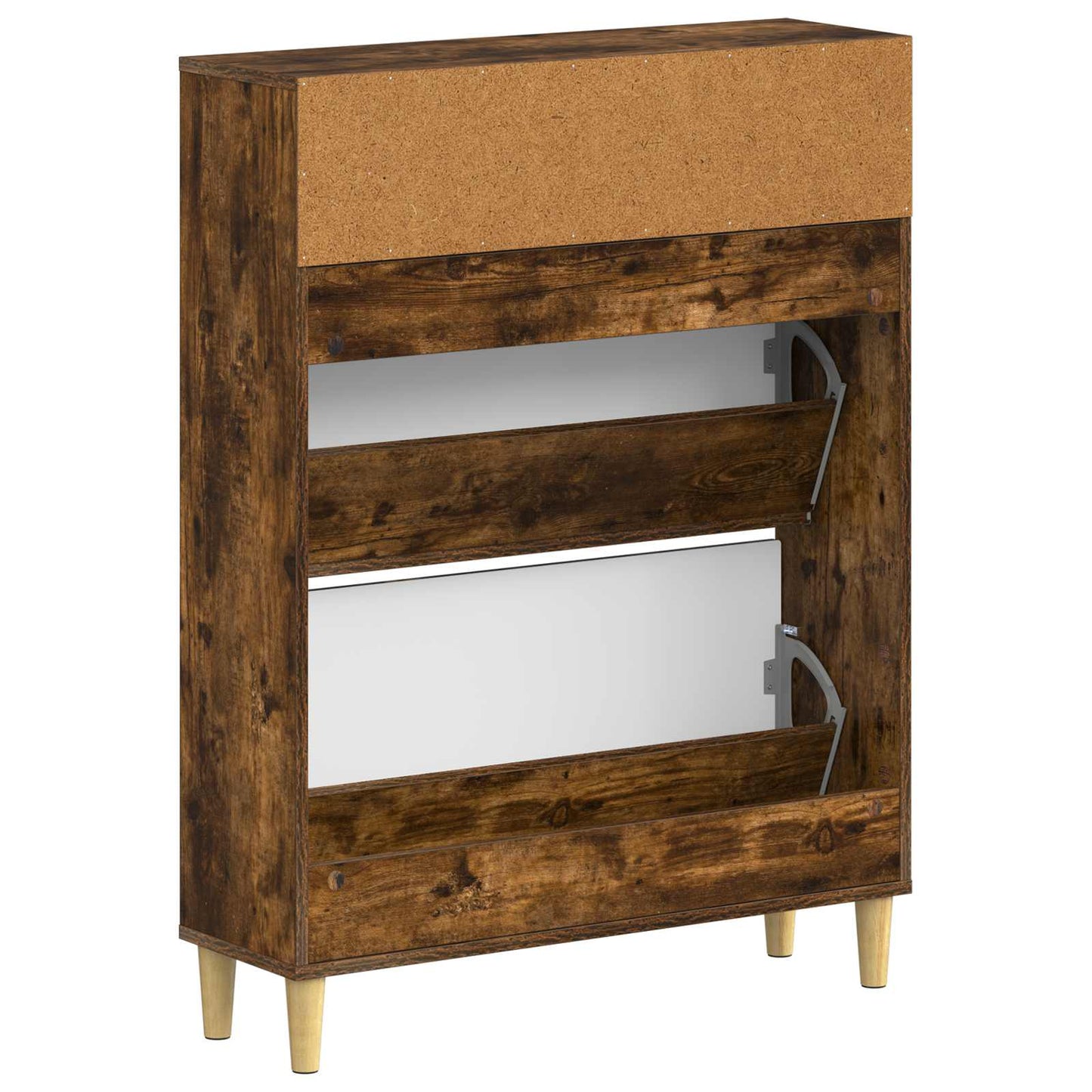Shoe Cabinet DELFT 78 x 24 x 103 cm Engineered Wood Smoked Oak