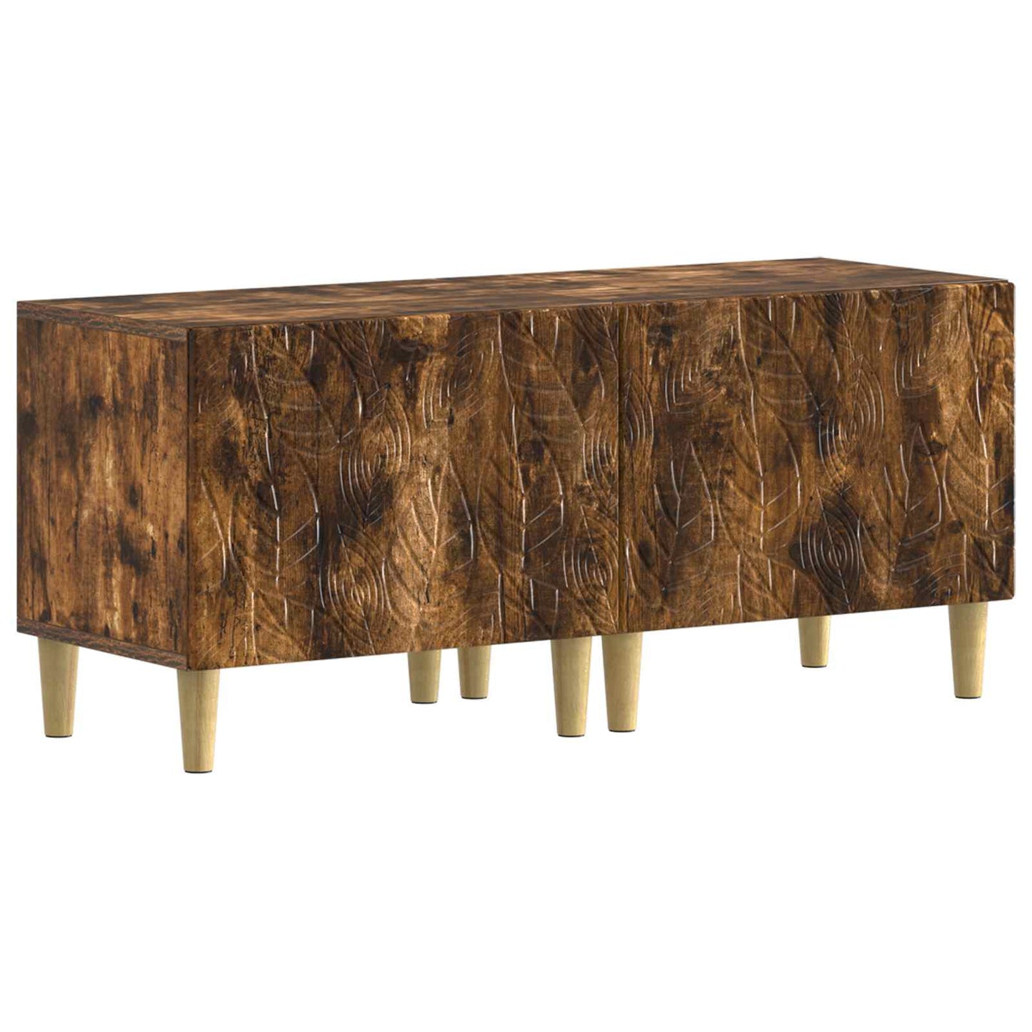 TV Cabinet Smoked Oak Engineered Wood