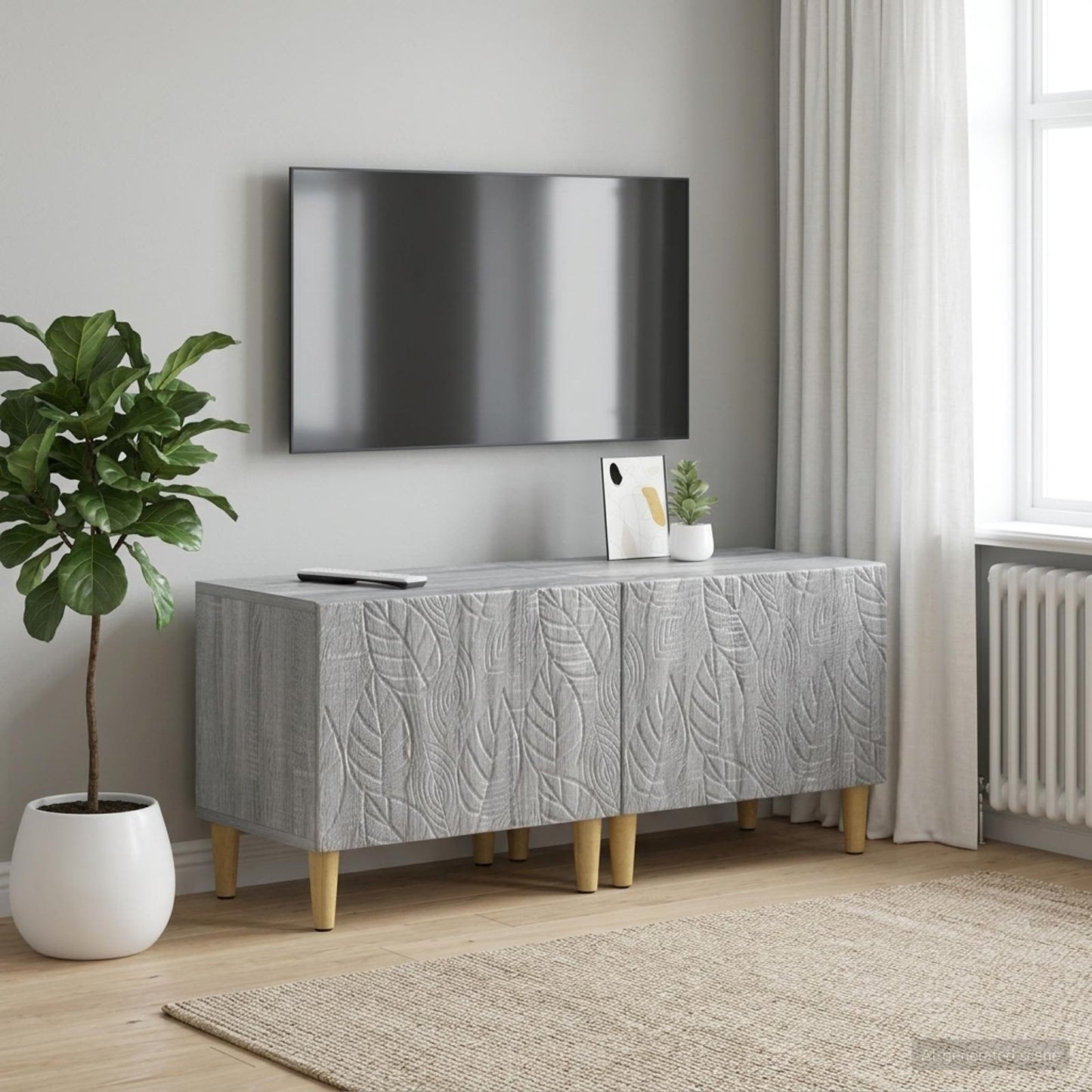 TV Cabinet Grey Sonoma Engineered Wood