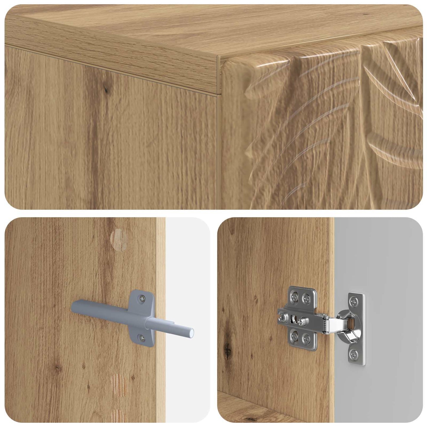 TV Cabinet Artisan Oak Engineered Wood