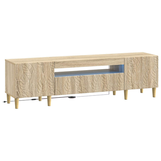 LED TV Cabinet Sonoma Oak Engineered Wood